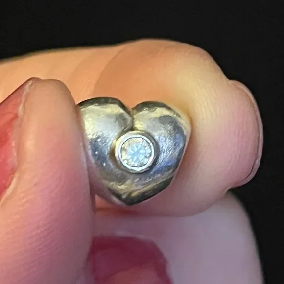 Pandora Heart Charm with Clear Cubic Zirconia – #790134CZ - Picture 3 of 6